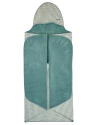 Trendy Wrapping: zavinovacia deka, 90 x 110 cm, ORGANIC, hmlistá tyrkysová