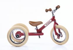 Trojkolka/ odrážadlo Trybike Steel vintage červená II-hliníkové kolesá