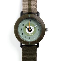 Zelený terč: náramkové športové ručičkové hodinky Ticlock