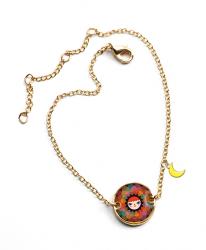 Slnko: retiazkový náramok s medailónom, kolekcia Lovely Bracelets