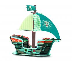 Vzorka:Kartónová 3D pirátska loď